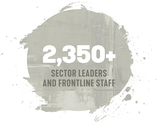 2350+ Sector Leaders and Frontline Staff 2350+ Sector Leaders and Frontline Staff